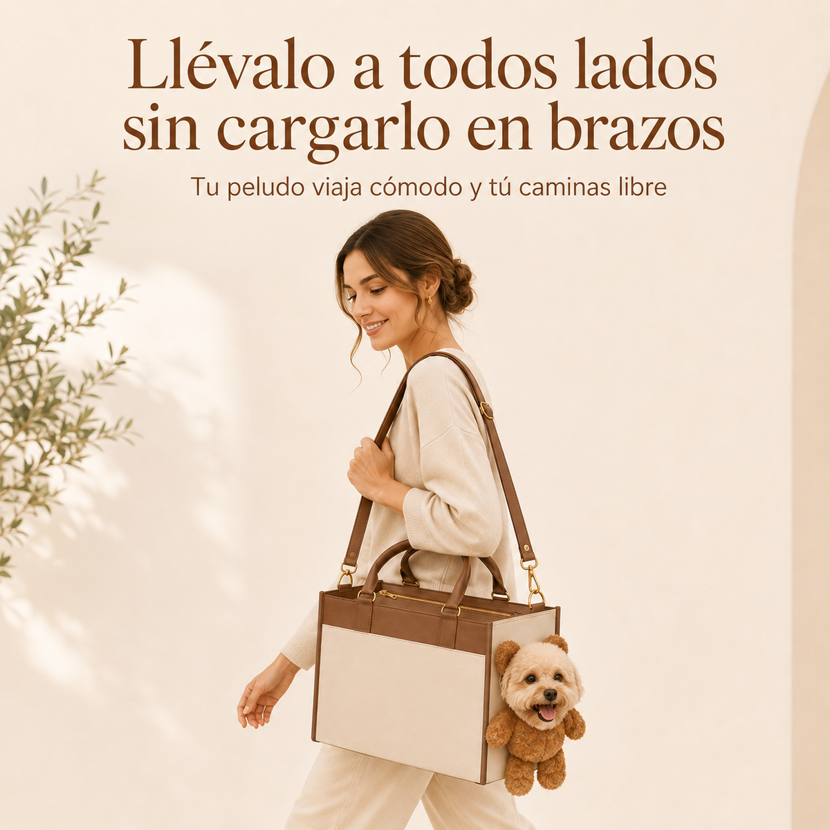 Bolso Transportador Suave para Perros